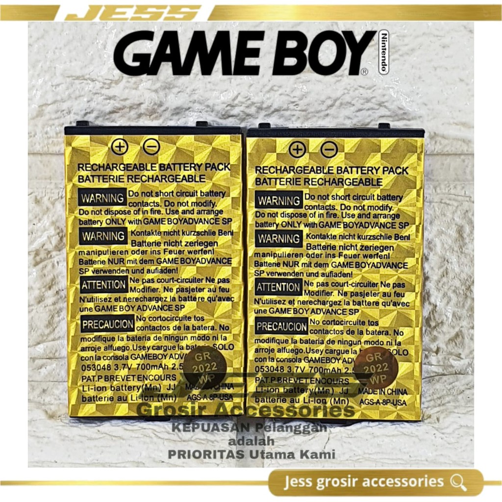 Baterai Battery Original Game Boy Advance M12 - Baterai NINTENDO - Baterai SEGA - Baterai P2p - Baterai Pvp - Baterai Psd - Baterai Pocket Game - Advance Mainan Anak