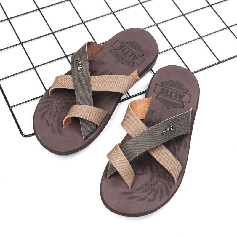 Sandal Slide Pria Sol Karet Lentur Ringan (DRGN 03)