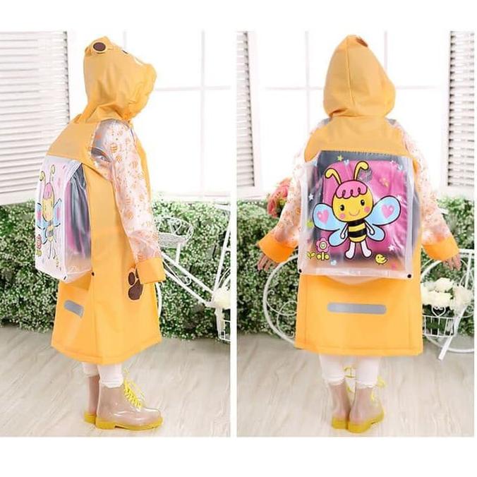 Qhc14 Jas Hujan Anak Laki Laki Perempuan Sekolah Karakter Ransel Murah Tas Jas Hujan Unik Jas Hujan 