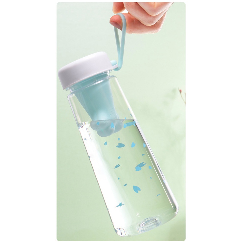 BOTOL MINUM LUCU PAW CAT 550ML CUTE CLAW TEA INFUSER MOTING KUCING UNIK