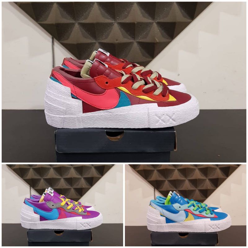 SEPATU NIKE BLAZER X KAWS SACAI