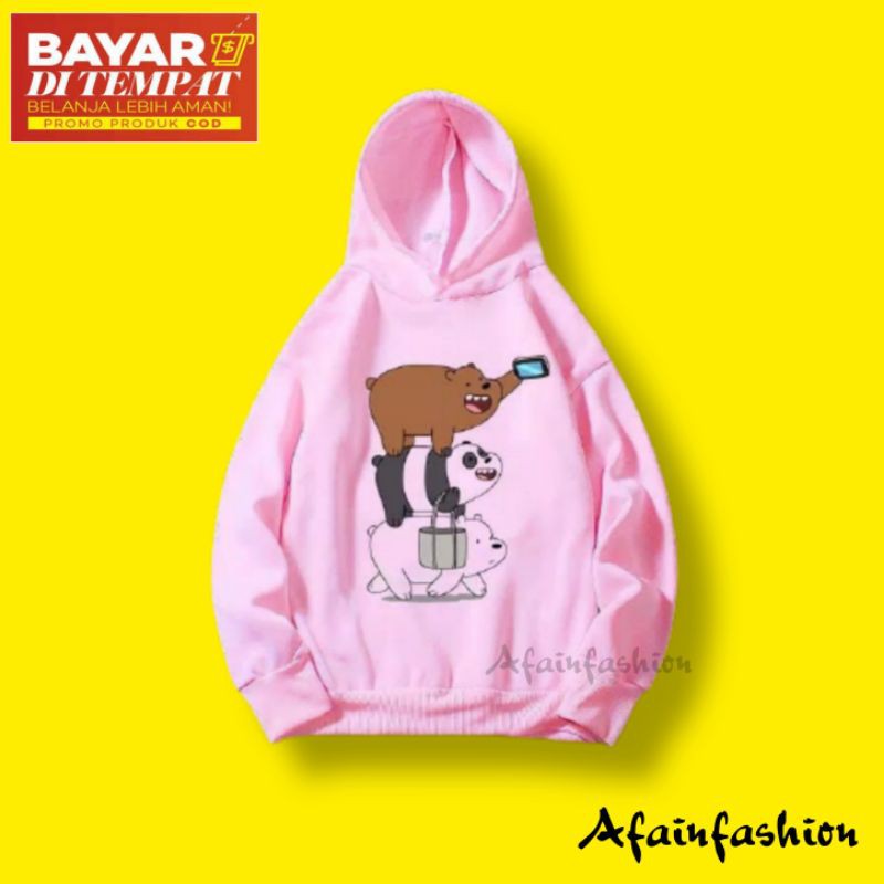Sweater anak perempuan We Bare Bears baju anak jaket anak cewek