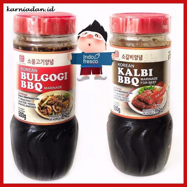 

gnidderdsaus- jinsung saus bumbu marinasi barbekyu korean marinade bbq sauce 500g - bulgogi bbq