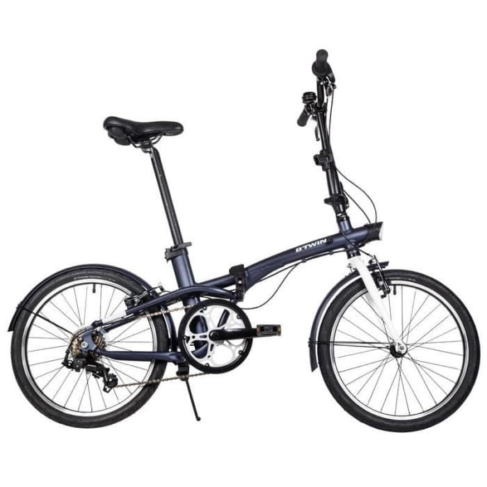 B'TWIN Tilt 500 Folding Bike 20" - Sepeda Lipat 20 Inch - Dark Blue