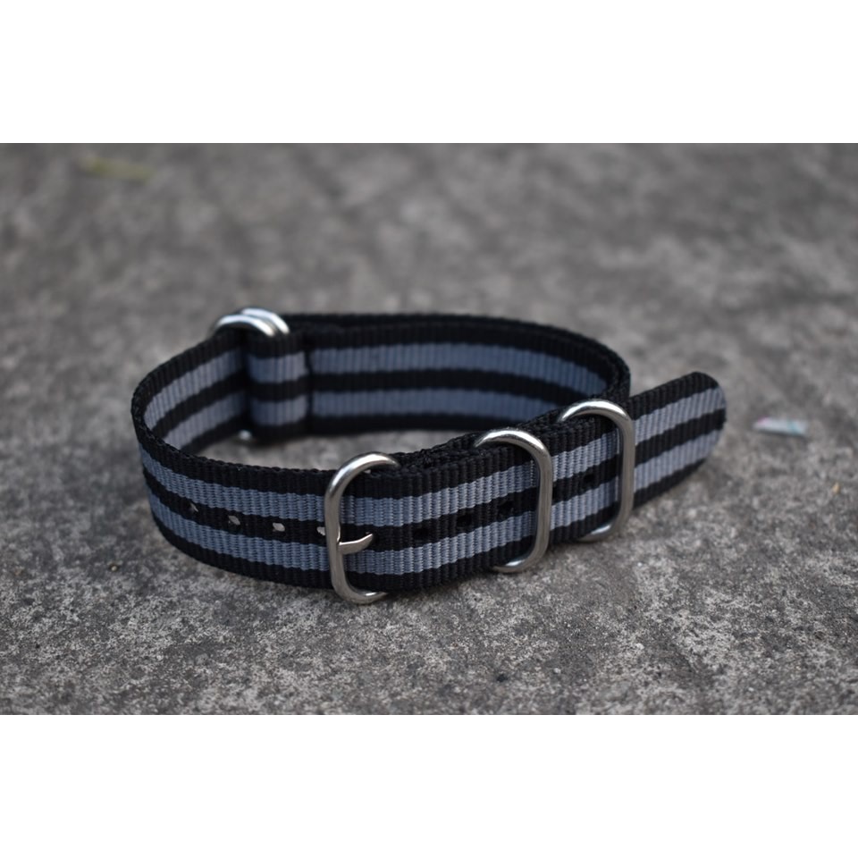 Nato strap tali jam tangan 20mm 22mm 24mm