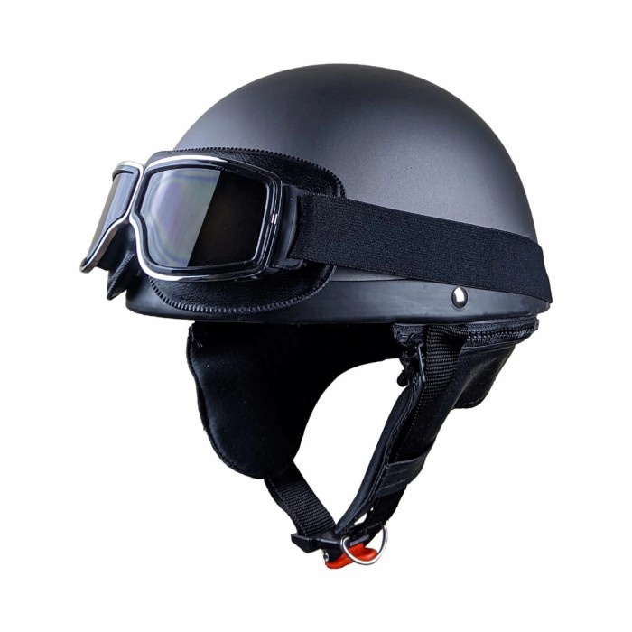 Helm Bogo Vintage Retro Chip Dewasa Terlaris Sni Pria Wanita - abu abu doff