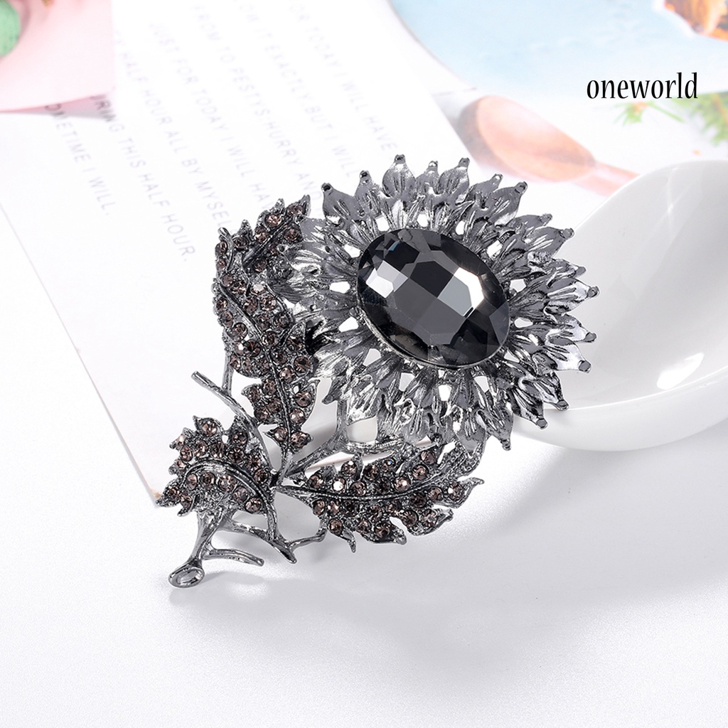 OW@ Brooch Fashion Easy to Match Clothes Accessories Elegant Tulip Flower Brooch Pin for Gifts