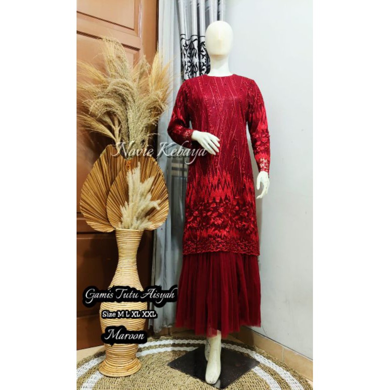 [REALPICT]GAMIS PESTA/GAMIS TUTU CANTIK/GAMIS TUTU MEMUKAU/KEBAYA NYA WANITA