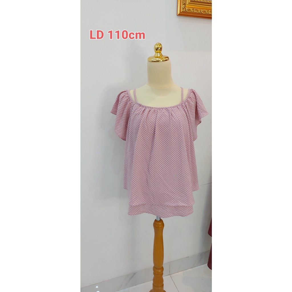 Preloved thrift atasan polkadot