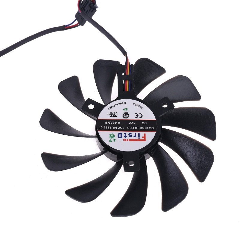 Bt 2pcs 95mm FDC10U12S9-C CF1010U12S Cooler Fan Ganti Untuk XFX Radeon RX580 RX590 Graphics Card Cooling Fan