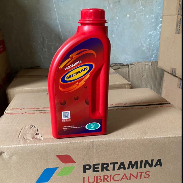 OLI PERTAMINA MESRAN 40 1 LITER OLI MOTOR PERTAMINA ASLI