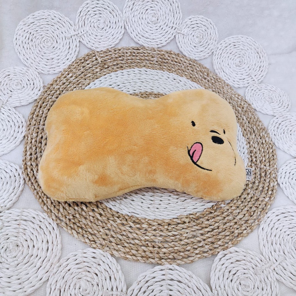 Headrest bantal jok leher mobil boneka bear melet