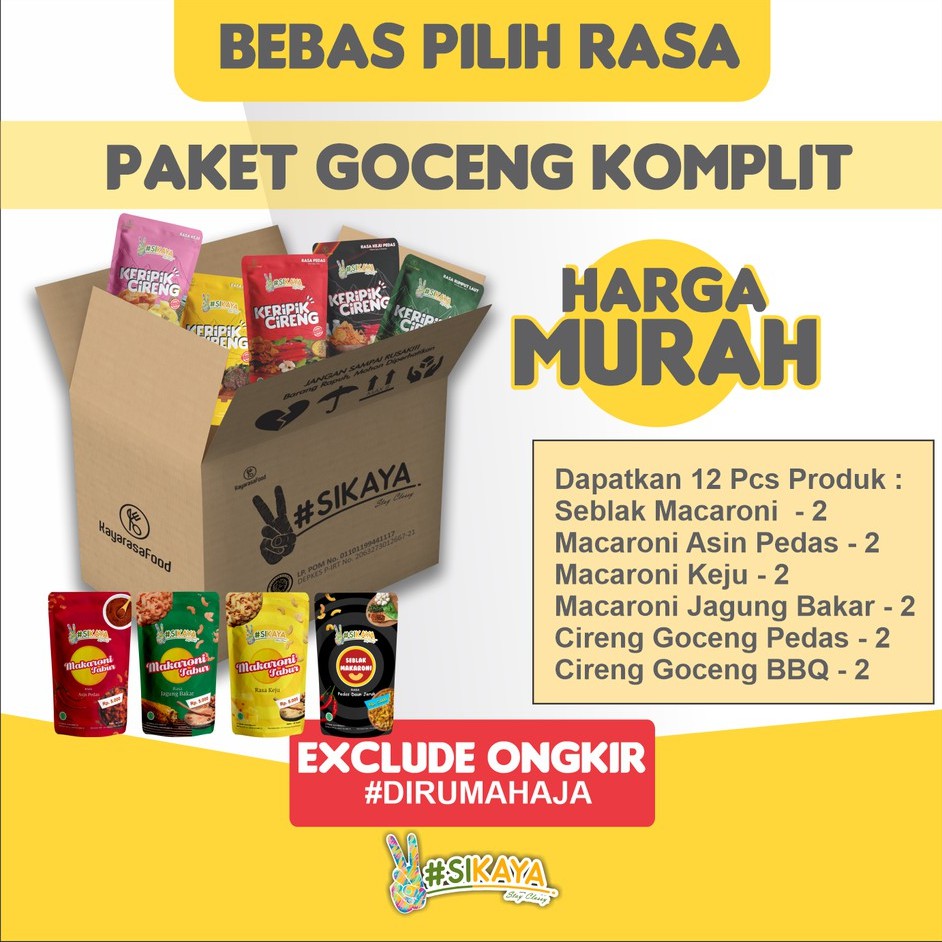 

Paket Goceng Komplit PSBB (Promo Saat Butuh Berhemat)-Sikaya