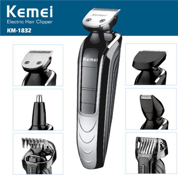 Hair Clipper Kemei KM-1832 Washable Alat Cukur Rambut