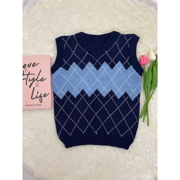 Vest Knit Sido Salur Rompi ketupat