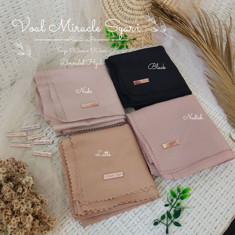 VOAL MIRACLE SYARI by Dinnalul Hijab FREE POUCH