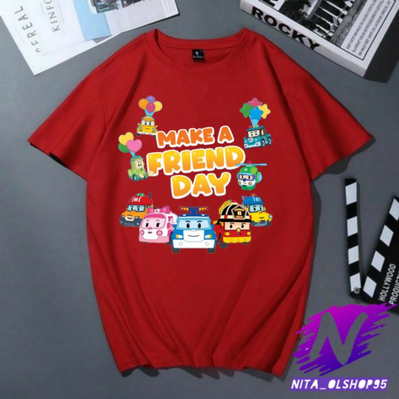 kaos anak kartun polisi poli and friend