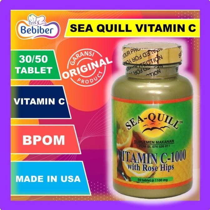 Sea-Quill Vitamin C 1000 50 Tablet / Sea Quill / Seaquill / BEBIBER - Vitamin C 50s Lc