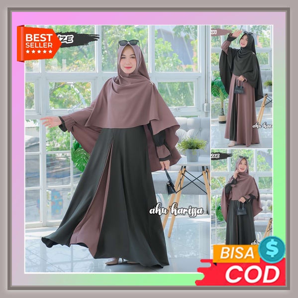 Baju Gamis Kekinian Terbaru Bju Lebaran 2022 Baju Gamis Wanita Murah Bj Buslim Wanita Fashion Muslim