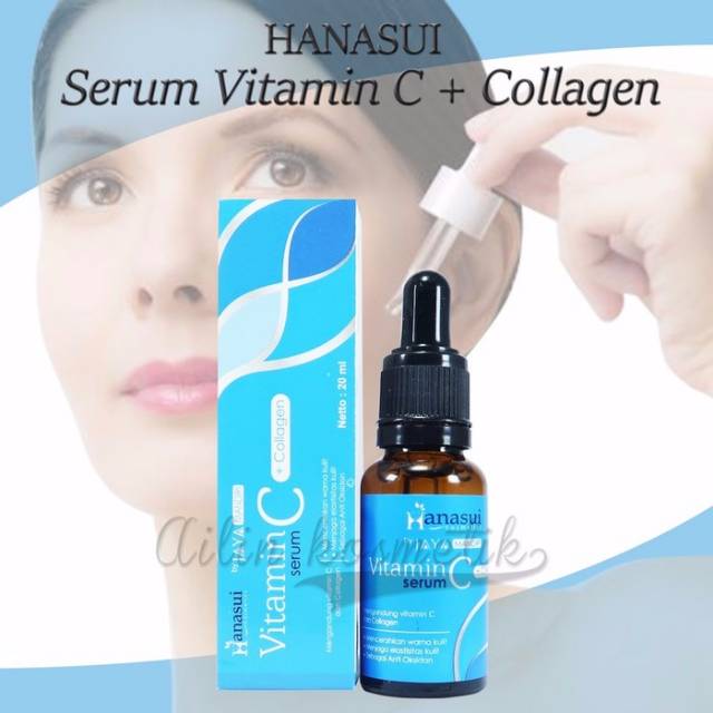 [ BIRU ] SERUM VITAMIN C KOLAGEN  HANASUI JAYA MANDIRI