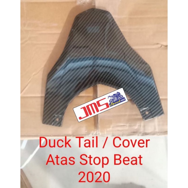 cover tutup carbon ducktail diatas lampu stop belakang beat new beat deluxe beat street new tahun 2020-2022 Zoro pnp