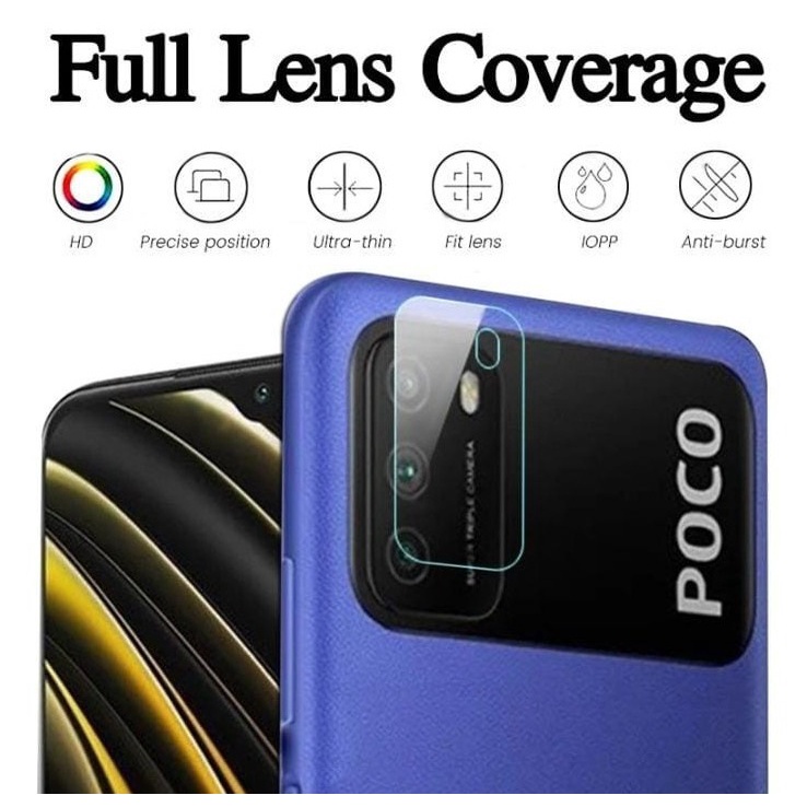 Pelindung Kamera XIaomi Poco M3 6.5 inchi Tempered Glass Protection Camera Kaca Transparan