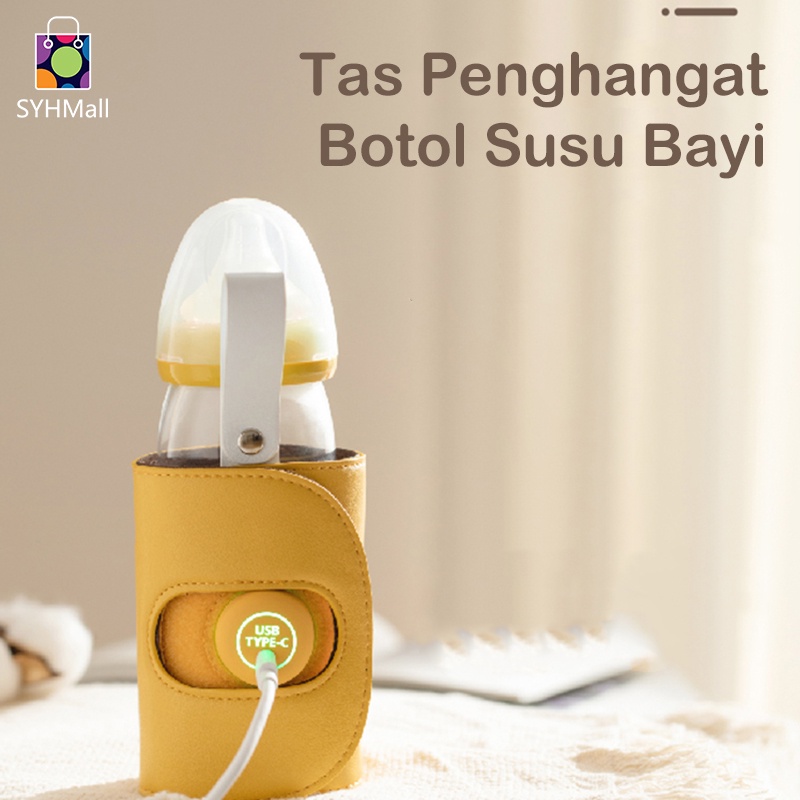 PORTABLE BABY BOTTLE WARMER/Tas Penghangat Botol Susu Bayi Portable dengan USB untuk Outdoor  malam/ Penghangat Perut Haid