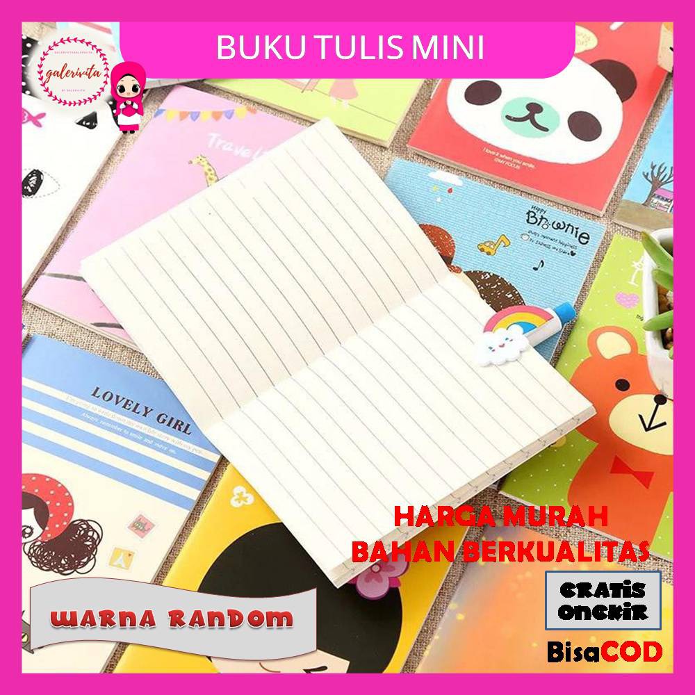 

Buku Tulis Mini Notebook / Buku Tulis Garis Mini / Notebook Mini / Memo Motif Mini / Notebook Mini