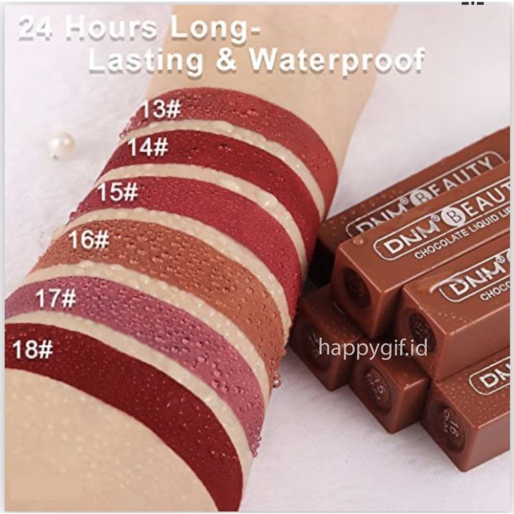 DNM Chocolate Lipstick Matte Lipstik Coklat Liquid Lip Long Lasting Waterproof LA125