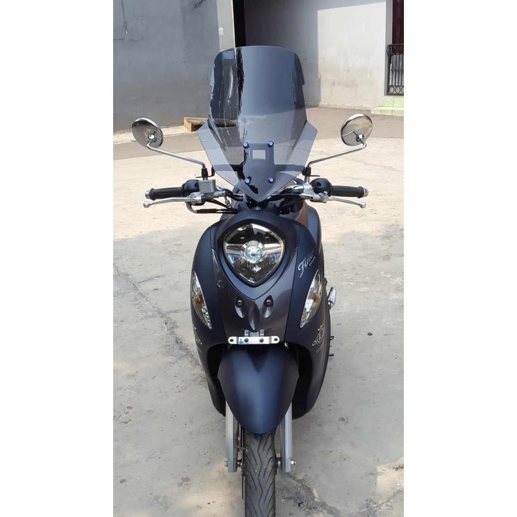Visor Windshield Adventure Touring Yamaha Fino Honda Scoopy Semua Type Dan Tahun Shopee Indonesia