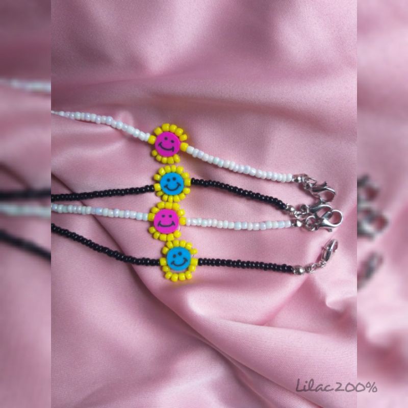 Smiley Mask Strap (new ver) / Tali Masker Manik manik / Kaitan Masker