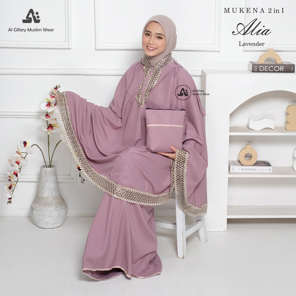 Mukena 2in1 Dewasa Katun Premium Alia