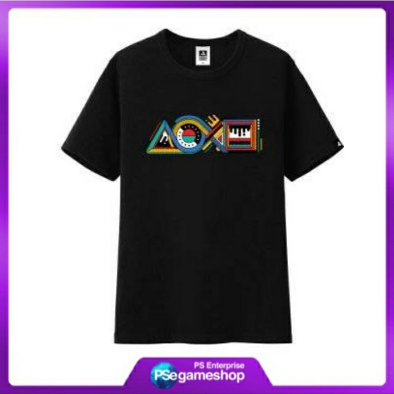 PlayStation Geometry Style T-Shirt Black (XL Size)