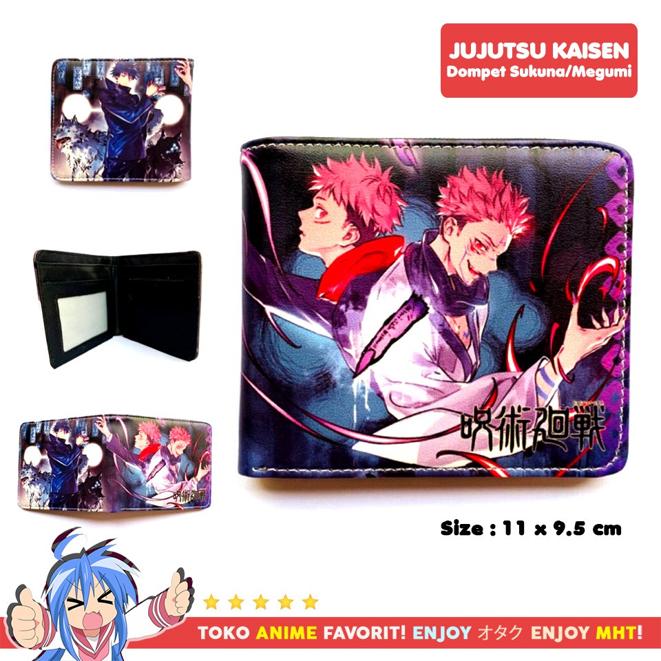 Dompet Anime Jujutsu Kaisen Ryomen Sukuna Itadori Yuji Fushiguro Megumi