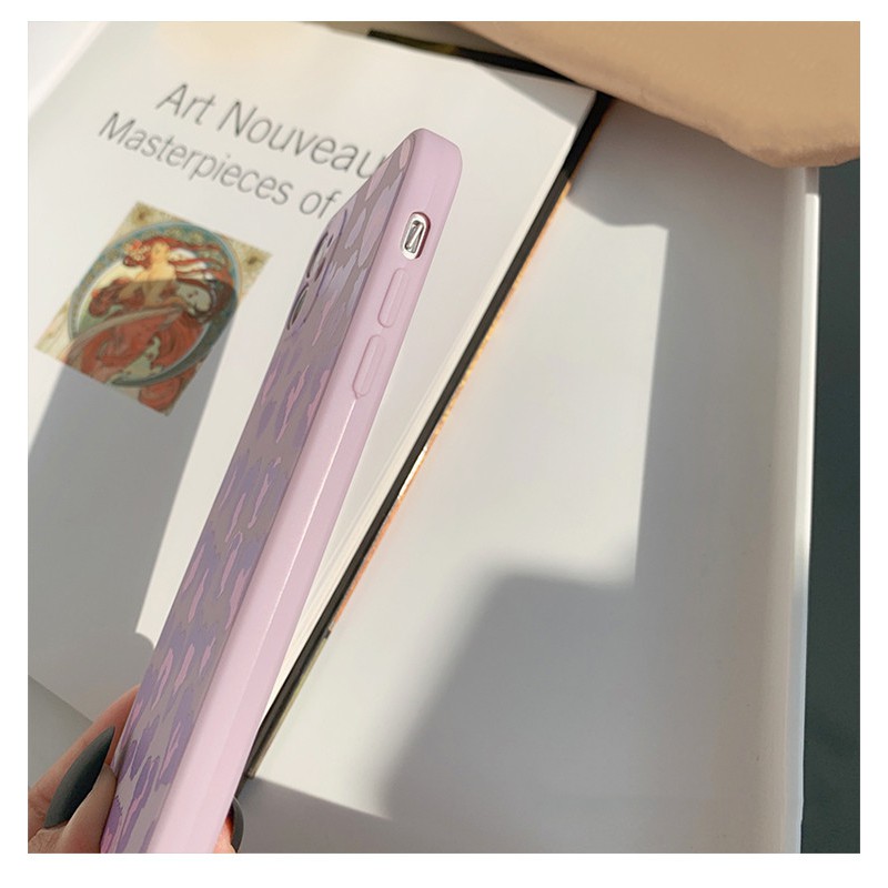 Square Straight Cube Case Samsung A32 A52 A72 A03s A52s A12 A31 A21S A11 M11 A51 A71 A20s A10S A50 A30S A50S Purple Frosted Soft TPU Cover-3