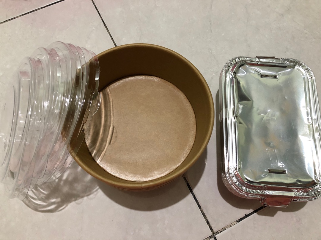 (isi 10) Alumunium Foil + Tutup Bx 4381 / Aluminium Tempat Salmon Mentai Macaroni Schotel Panggang