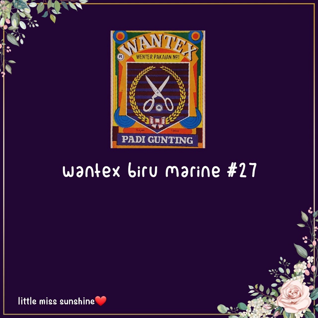 WANTEX WARNA BIRU MARINE 27 Wenter Padi Gunting Pewarna Tie Dye Baju Sumbo Sumba Kain Cotton Satuan Ecer Grosir Jumputan Ikat Art Celup Wantek Pakaian Warna Baru Murah Bagus Kualitas DYE TIE Baik Quality Malang Lancar Grosir Warna Pakaian Pewarna Wenter