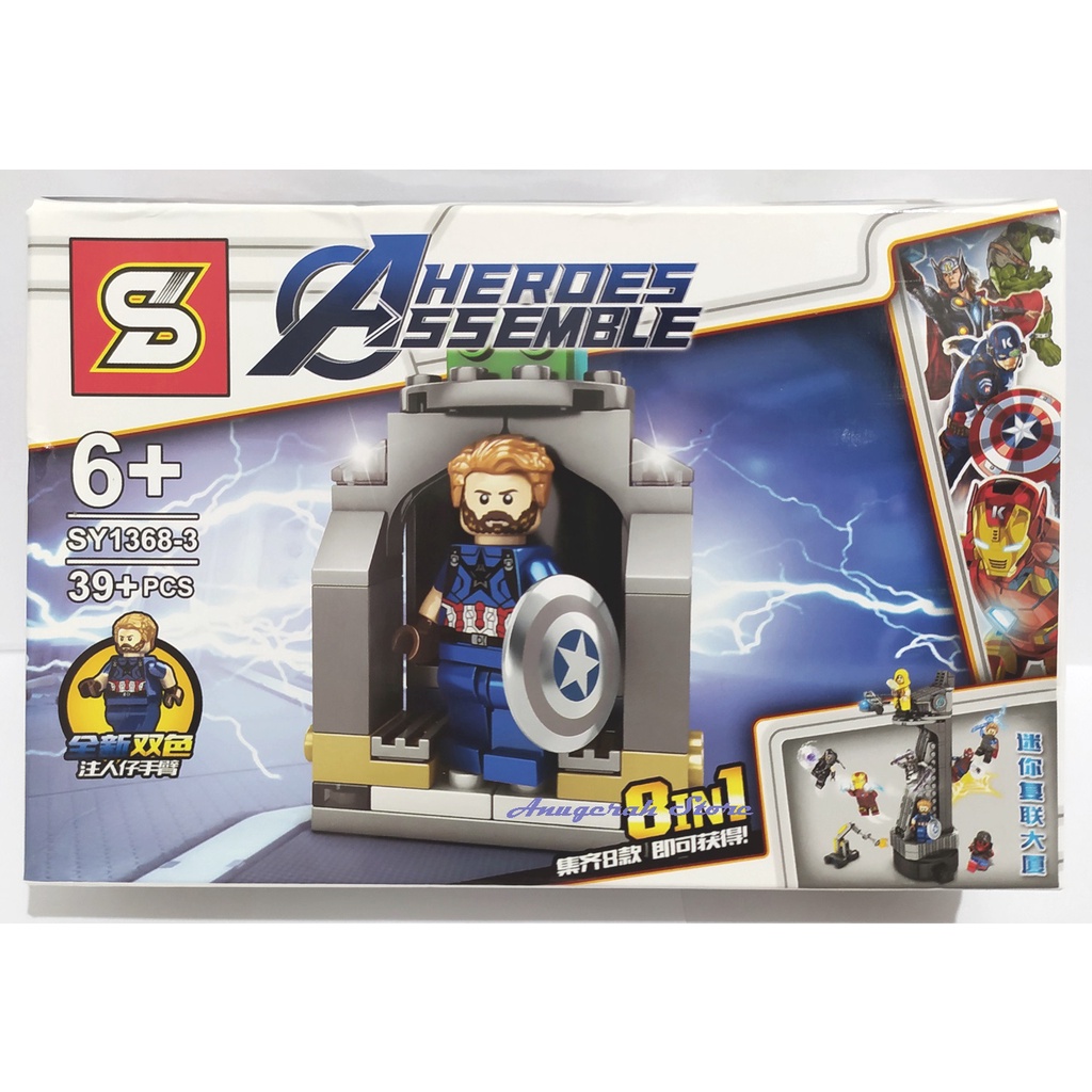 Mainan Brick Avenger Assemble Heroes + Aksesoris SY1368