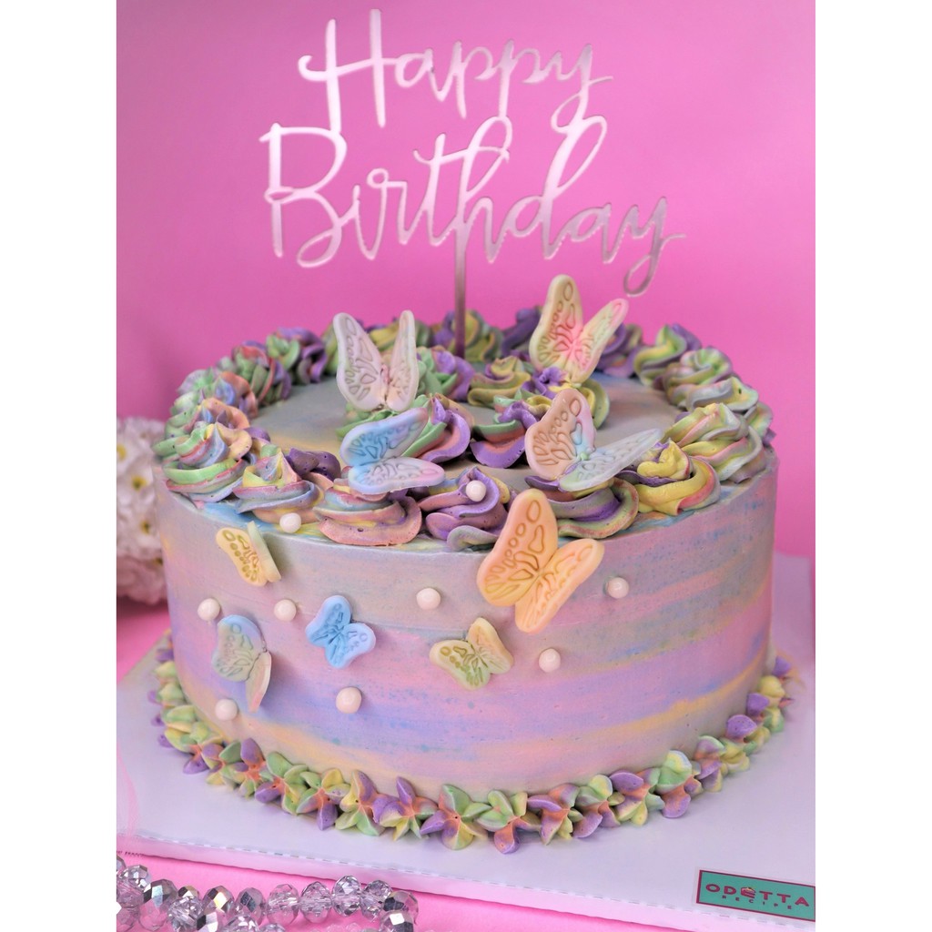 

Butterfly Garden" Birthday cake / Kue ulang tahun