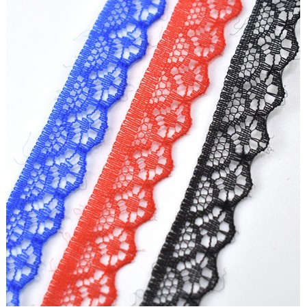 AFRICAN Embroidered Lace Ribbon 15mm (per meter)