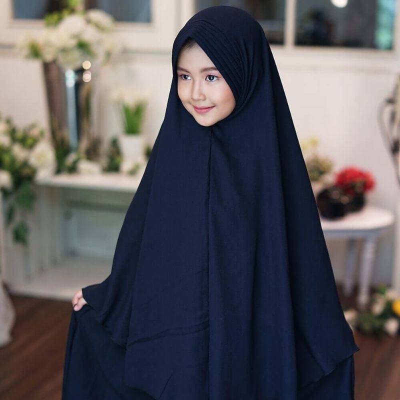 EXCLUSIVE GAMIS SET SYAR'I POLOS ANAK ANAK