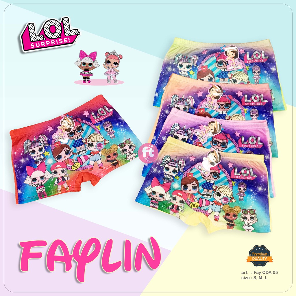 FAYLIN | Celana Dalam Boxer Anak Perempuan /art FAY CDA 05