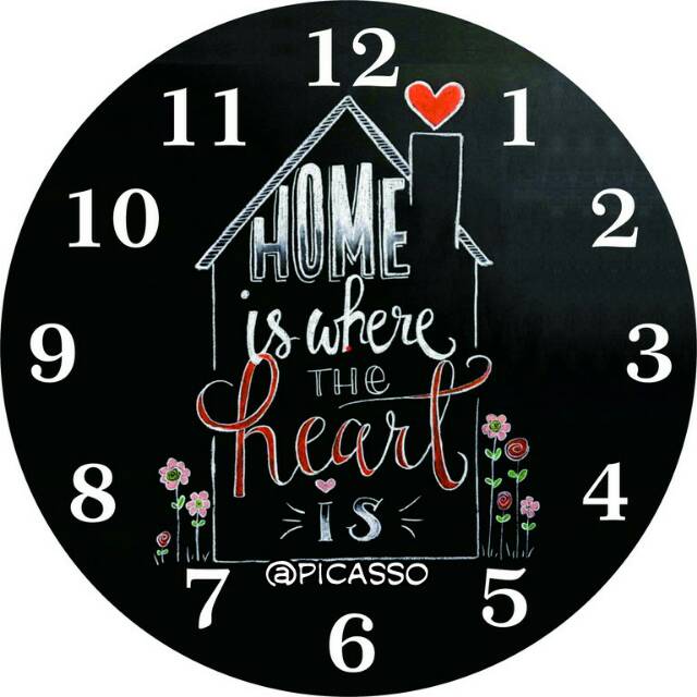 Hiasan jam dinding  unik untuk pajangan ruangan tamu,kamar,kantor...