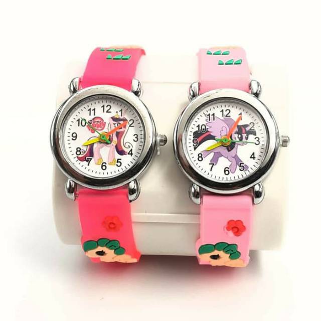 JAM TANGAN ANAK ANAK MOTIF LUCU KUDA PONY ,BAHAN KARET