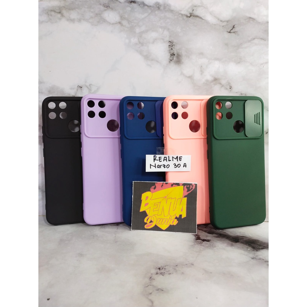 CASE REALME NARZO 30A / CASE SLIDE MACARON PLUS PELINDUNG KAMERA REALME NARZO 30 A - BENUA DUNIA