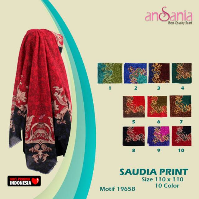 Saudia motif / ansania motif / saudia kodian /saudia rawis kodian