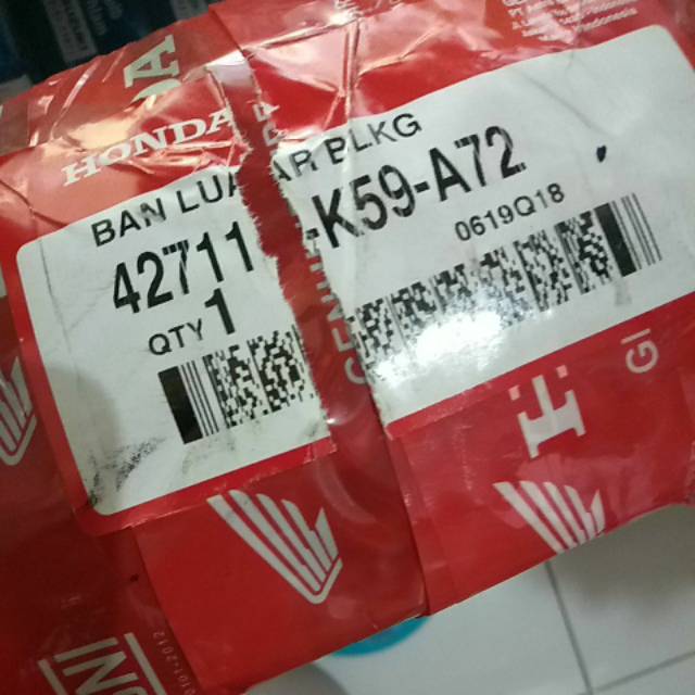 Ban Luar Belakang K59 A72 Vario 125 LED  Vario 150 100 / 80 ring 14 Honda Tubeless