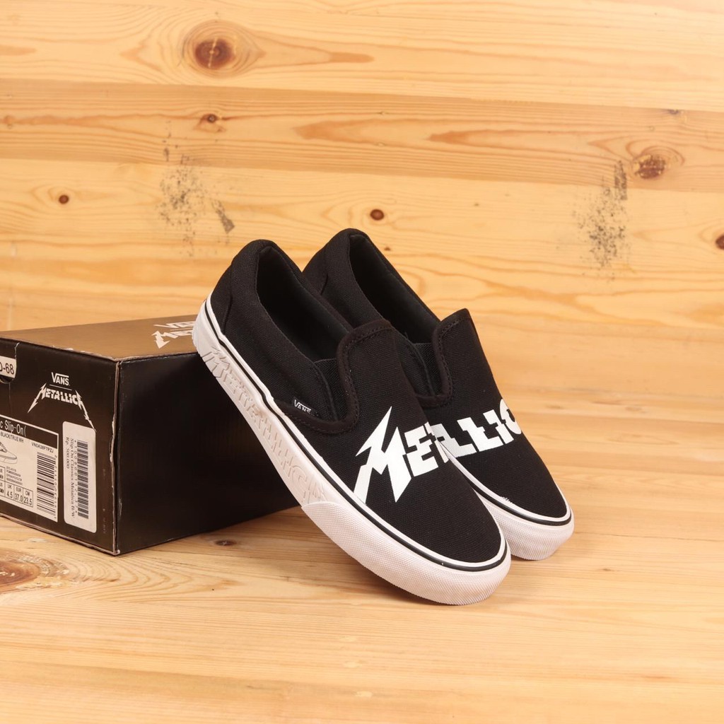SEPATU VANS SLIP ON CLASSIC METALICA WANITA IMPORT TERBARU