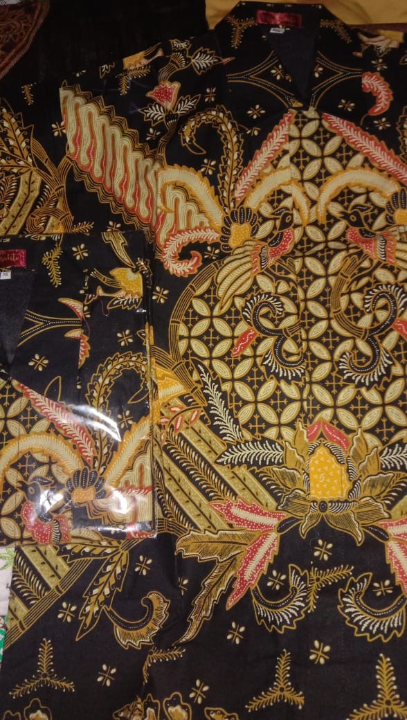 Atmadeva Cabut Warna Kemeja Batik Pria Katun Cabut Full Furing