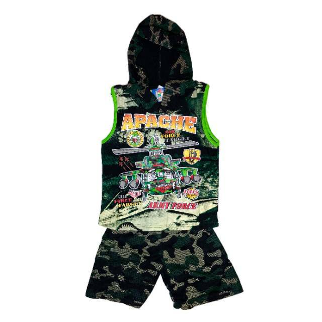 GROSIR SETELAN BAJU ANAK LAKI LAKI UMUR 2-7 TAHUN TUDUNG LORENG